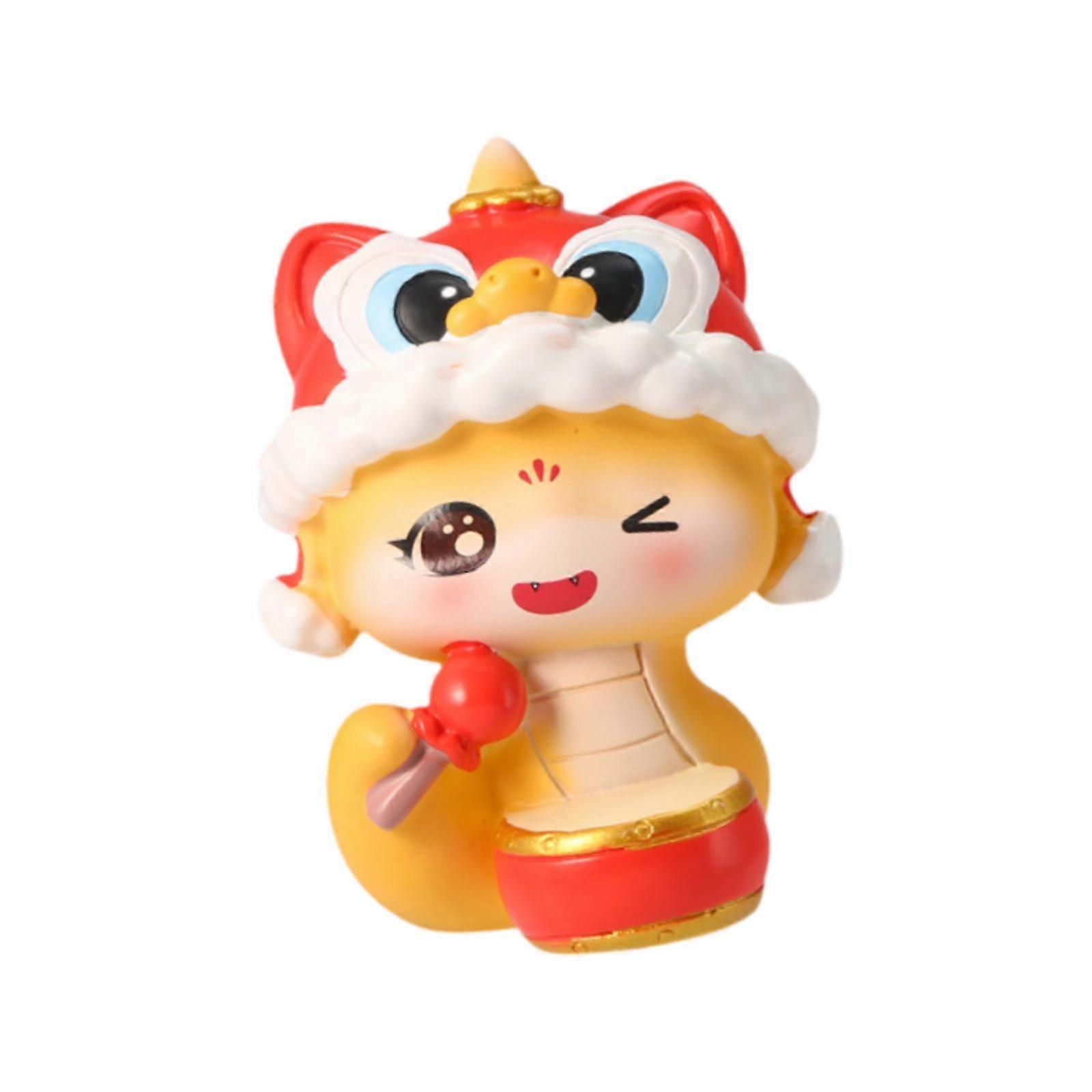 Chinese New Year Snake Figurine Random Design for Home Bookshelf Living Room 1 Piece