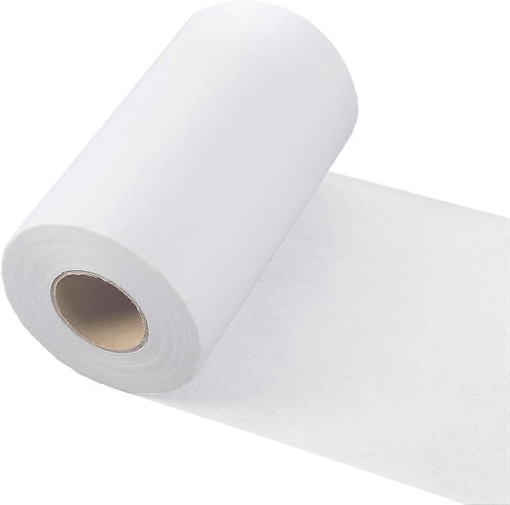 Light Weight Non-Woven Fusible Interfacing 5.9 Inch x 22 Yards White Iron-On Polyester Apparel Single-Sided Interfacing for Sewing Quilting DIY Crafts