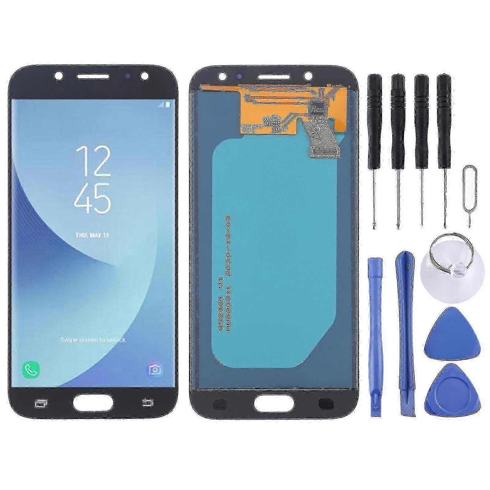 Tft LCD -näyttö Galaxy J5 (2017) / j5 Pro 2017, J530f / ds, J530y / ds Digitizer Full Assembly (musta)