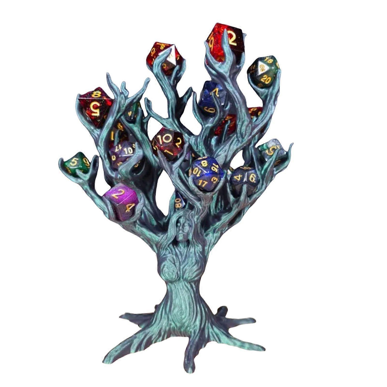 Goddess Tree Dice Holder Desk Multi-dice Holder Dice Organizer Tree RPG Game Accessory for Tabletop Gaming Enthusiasts
