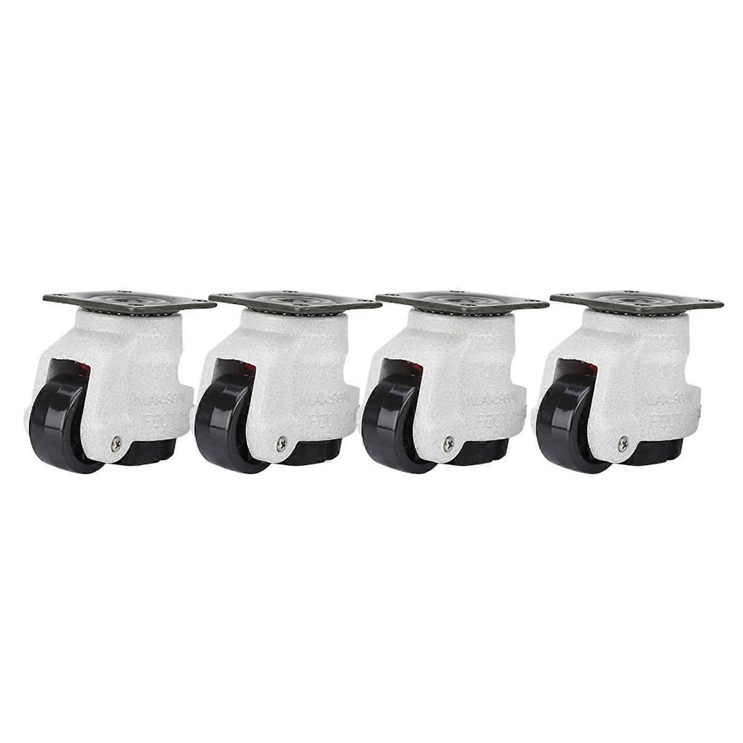 4pcs 1.5" Retractable Leveling Caster Industrial Machine Swivel Caster 220lbs Capacity