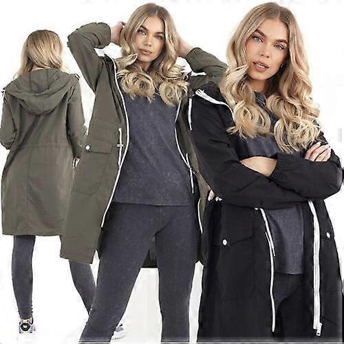 Ladies Brave Soul Devan Hooded Rain Mac