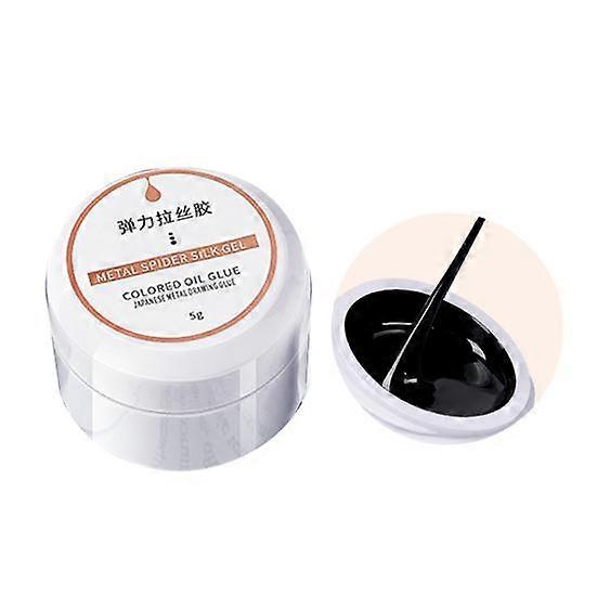 5g Nail Art Glue Safe Ingredients Excellent Saturation Bright Color High Pigmented Quick Drying Stripe Drawing