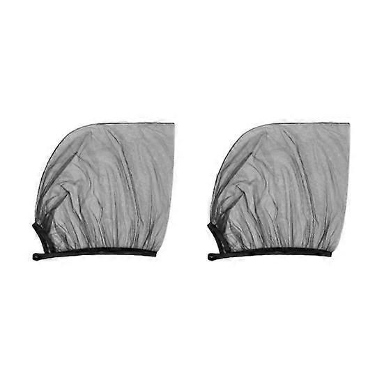 2Pcs Car Side Window Sun Shades UV-proof Sun Protection Mosquito Net Curtain Car Front Rear Window Sun Shades