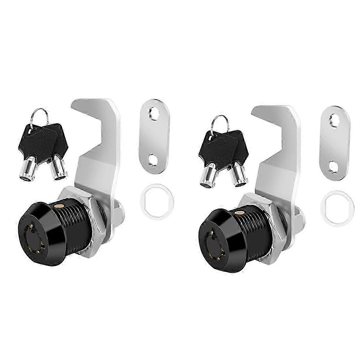Black Tool Box Lock with Key,Same Key Cabinet Lock,Hook Cam,Cam Lock,Zinc Alloy,RV LOCK CM1917 CM19