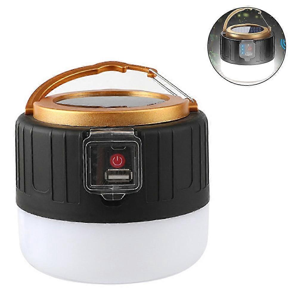 Solar Led Camping Lantern Rechargeable, Emergency Lantern - Remote Control Flashlight Tent Lights, Power Bank, 3 Light Modes, Outdoor Camping Travel