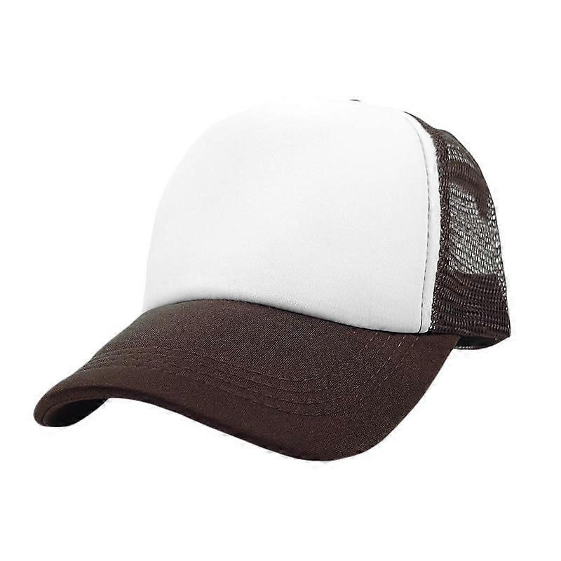 Wekity Two Tone Trucker Hat Summer Mesh Cap with Adjustable Snapback Strap