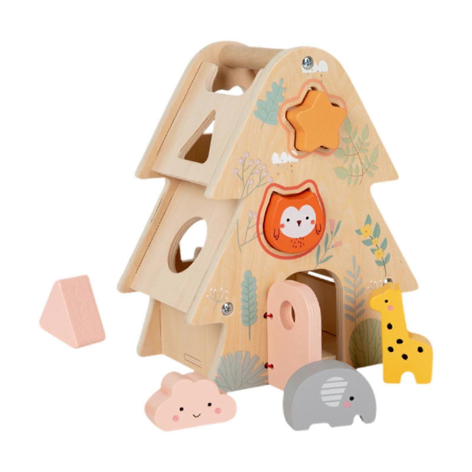 Form Sorter Hus Finmotorikk Treform for Barn Gutter Jenter Barn