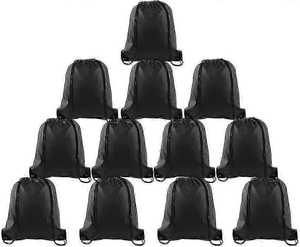 2-15 Pack Drawstring Backpack Bag Rucksack Cinch Tote Sports String Backpack