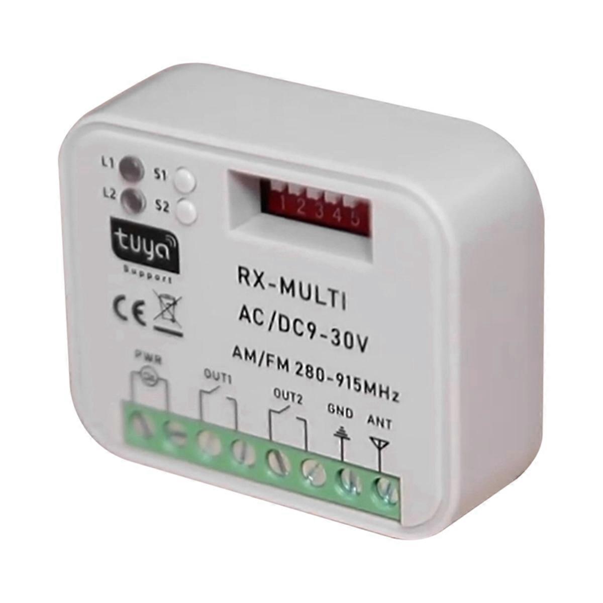 Smart WiFi Universal Multi-Frequency Receiver Switch Remote Relay Tuya Garage Door Home Automation Tuya WIFI DC9-30V