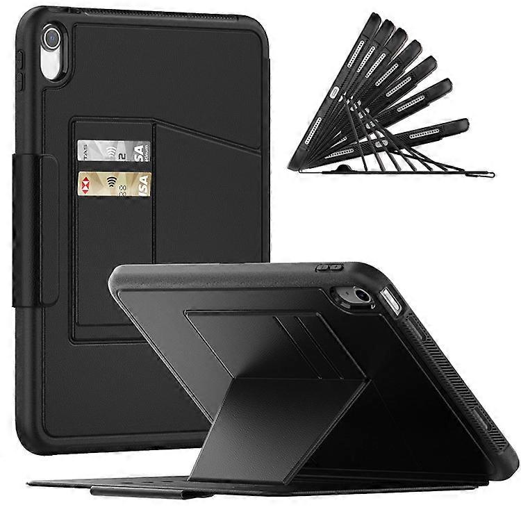 Compatible For iPad 10.9 (2022) / iPad 10th Gen PU Leather Tablet Case Kickstand Card Holder Magnetic Cover with Smart Auto Sleep