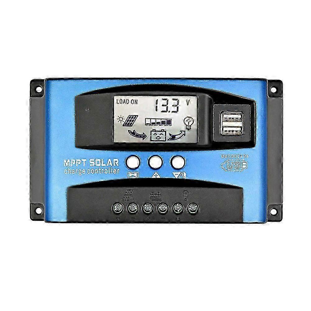 30a Mppt Solar Charge Controller With Lcd Display Multiple Load Control Modes, Happy Hehe Ma
