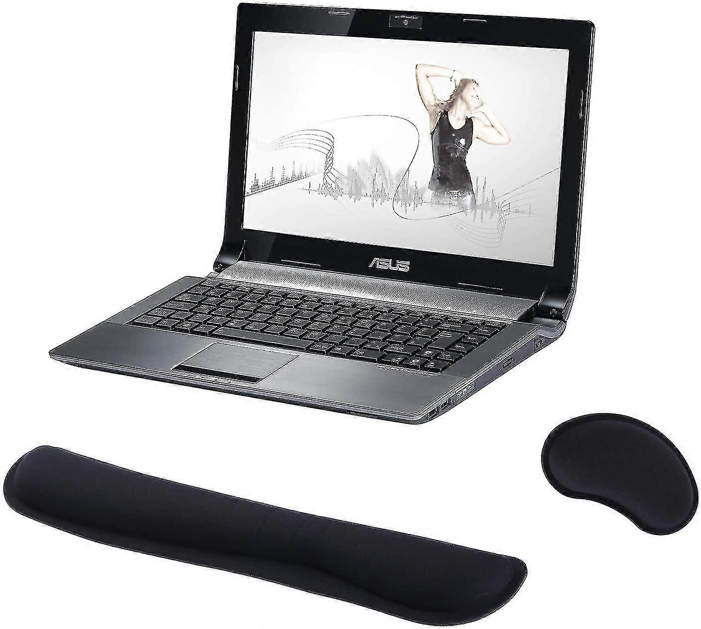 Wrist Rest Set Compatible Keyboard And Mouse Wrist Rest With Memory Foam Comcompatibletable Hand Rest Anti-tendon Sheath Problems Compatible Computers
