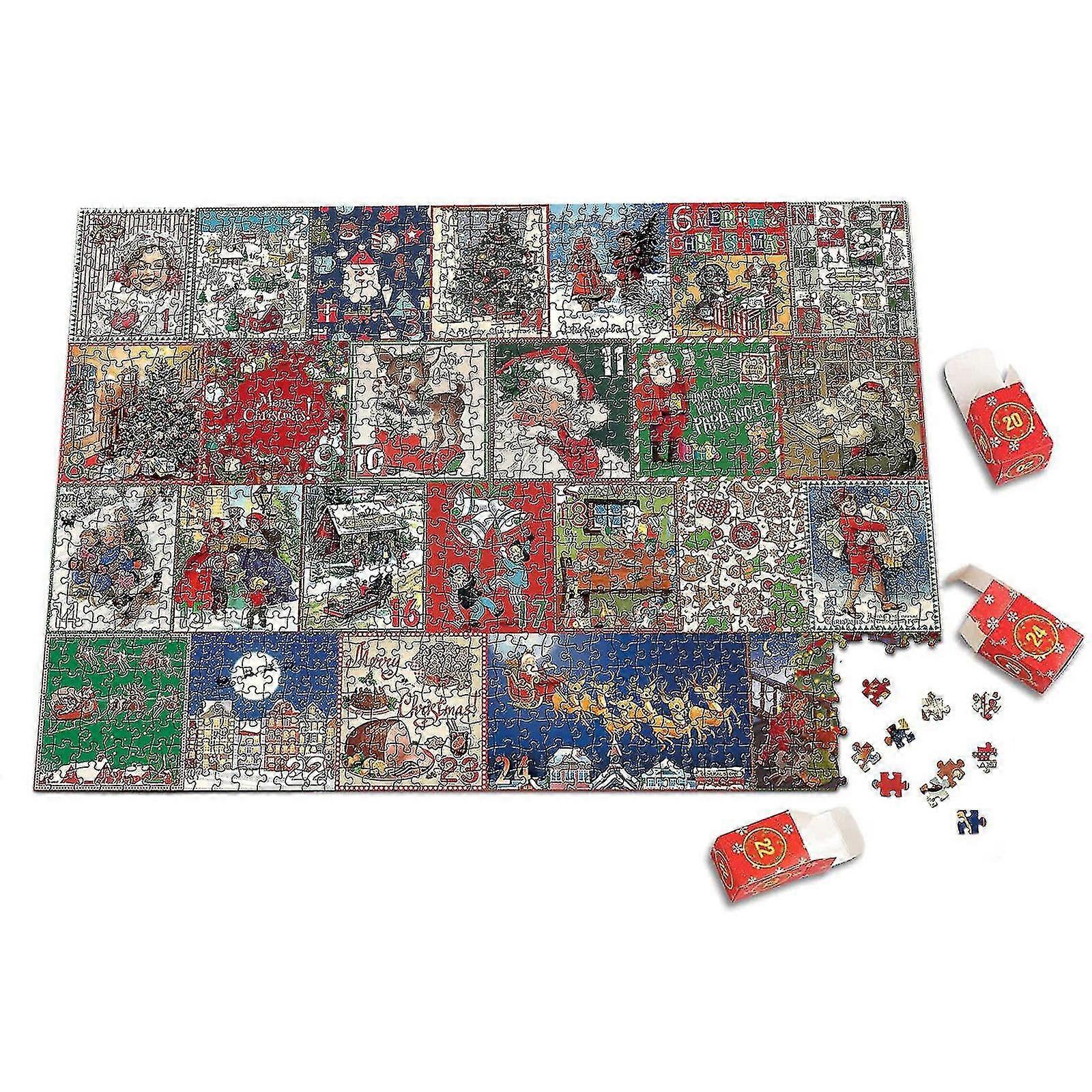 100% New Advent Calendar 2023 Christmas Jigsaw Puzzles Advent Calendar 1000 Pieces 24 Days Christmas Countdown Calendar 2023 Puzzles Advent Calendar G