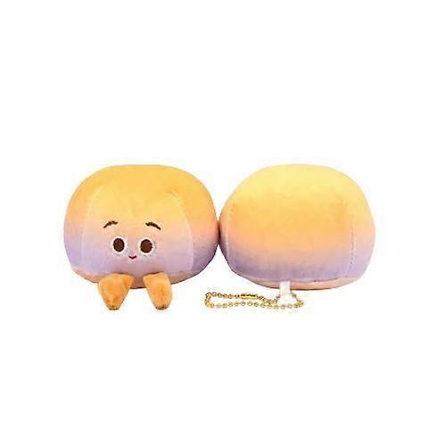 12 pieces of super soft 4-inch taro steamed buns elastic decompression plush toy doll keychain doll pendant