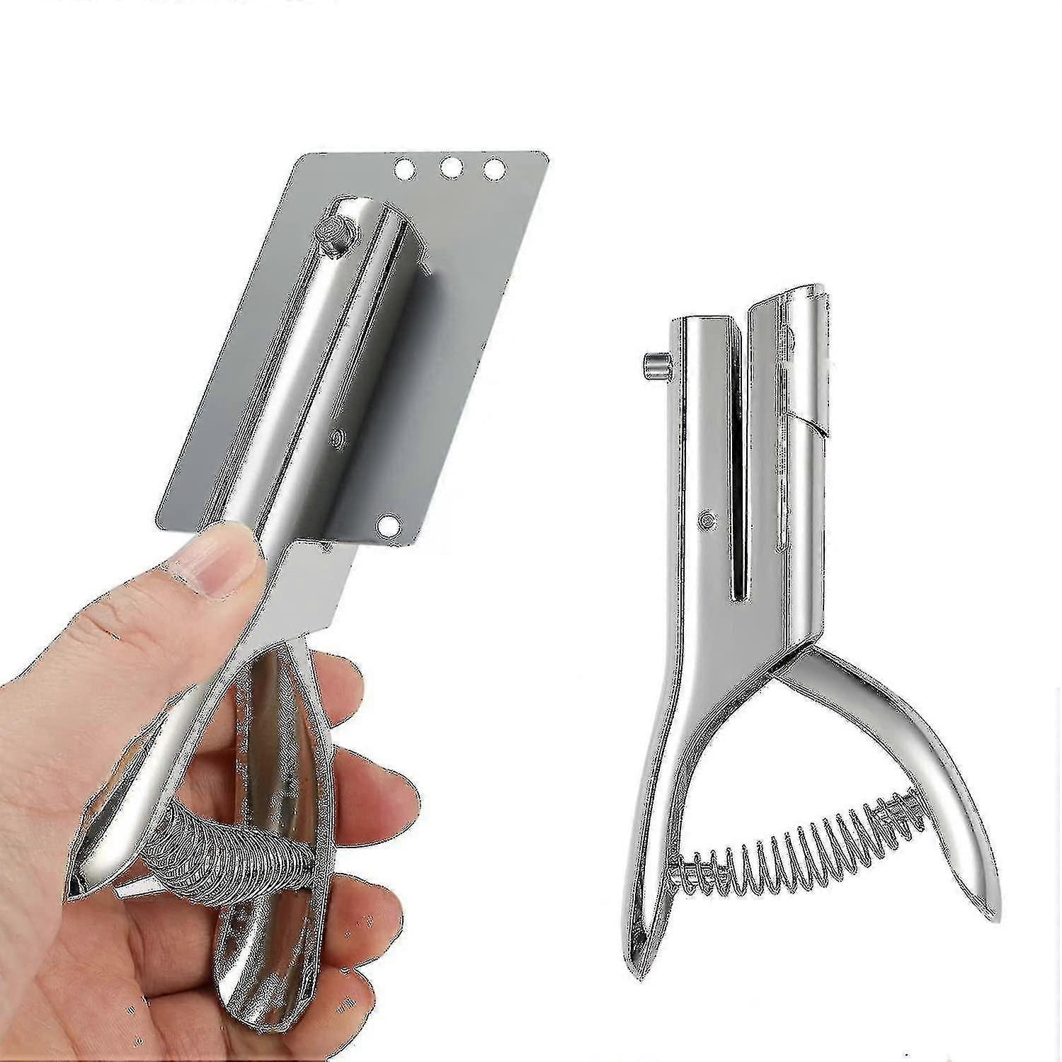 ヘビーデューティペーパーパンチ、ポータブルハンドヘルドロングホールパンチ(6mm)