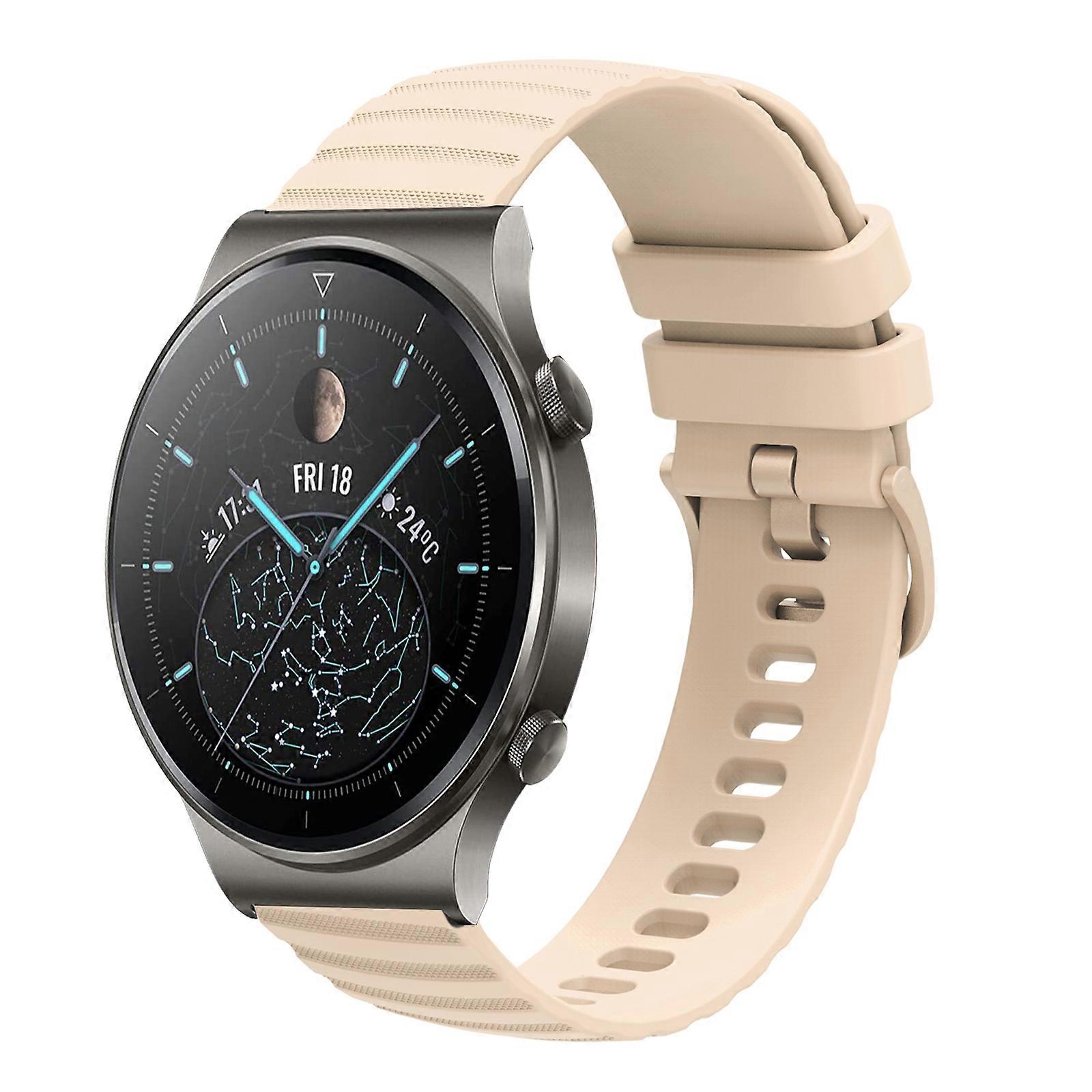 For Huawei GT2 Pro 22mm Wavy Dot Pattern Solid Color Silicone Watch Band