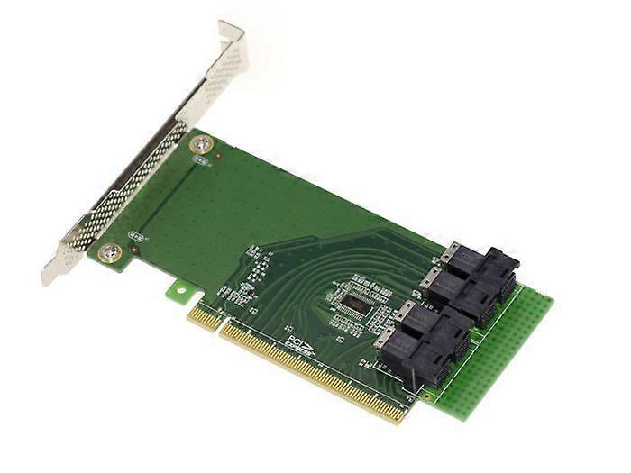KALEA-INFORMATIQUE PCIe 16x Riser Card for 4 U.2 NVMe SSDs or 4 4X Ports with SFF8643 Connectors