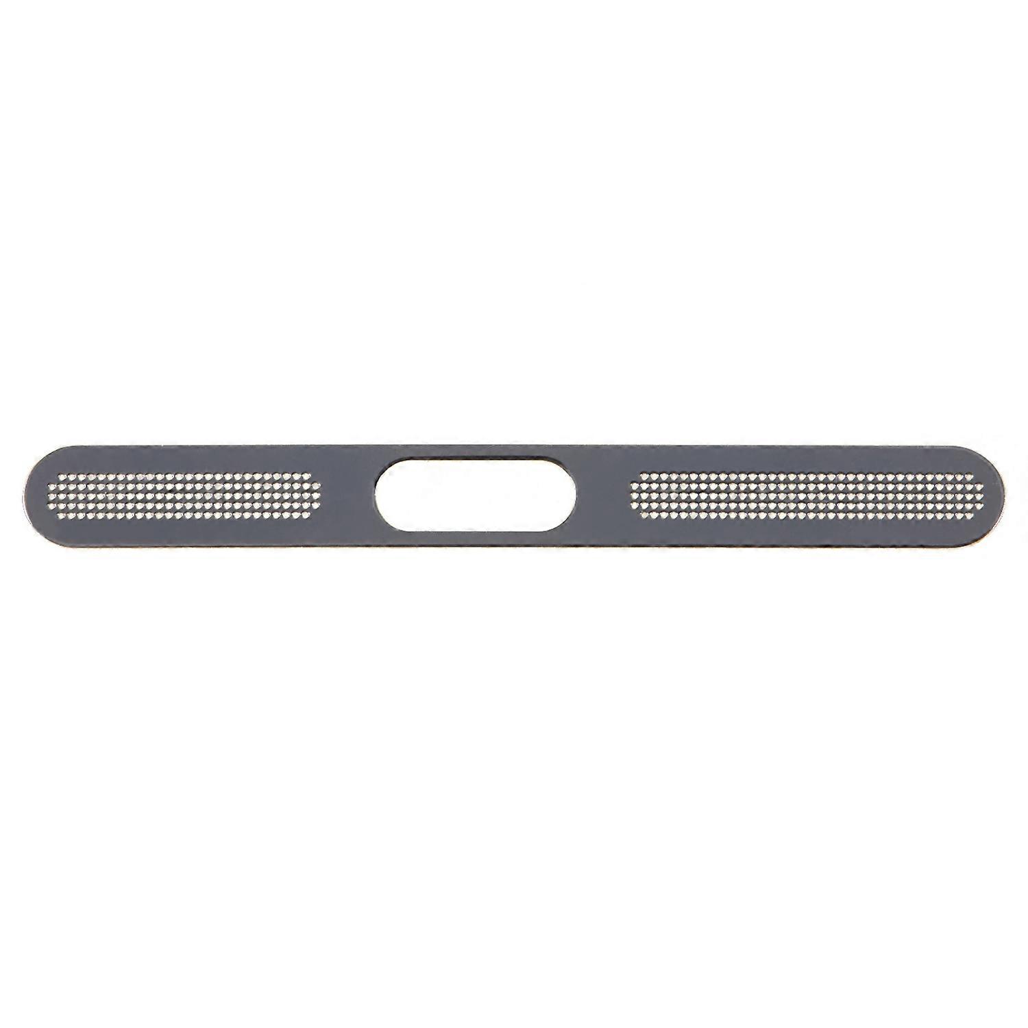 For iPhone 15 Bottom Speaker Mesh Decal Dustproof Aluminum Sticker-Silver