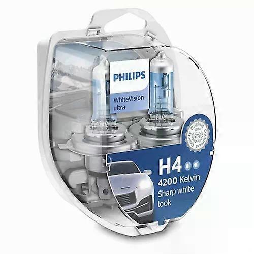 For Mazda 2 MK4 Philips WhiteVision Ultra Low / High Beam Headlight Bulbs