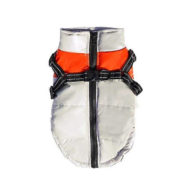 Pet Dog Jacket with Harness Waterproof Cotton Dog Coat for Small Medium Dogs Warm Thicken Windproof Dog Clothes French Bulldog Chihuahua Costume
