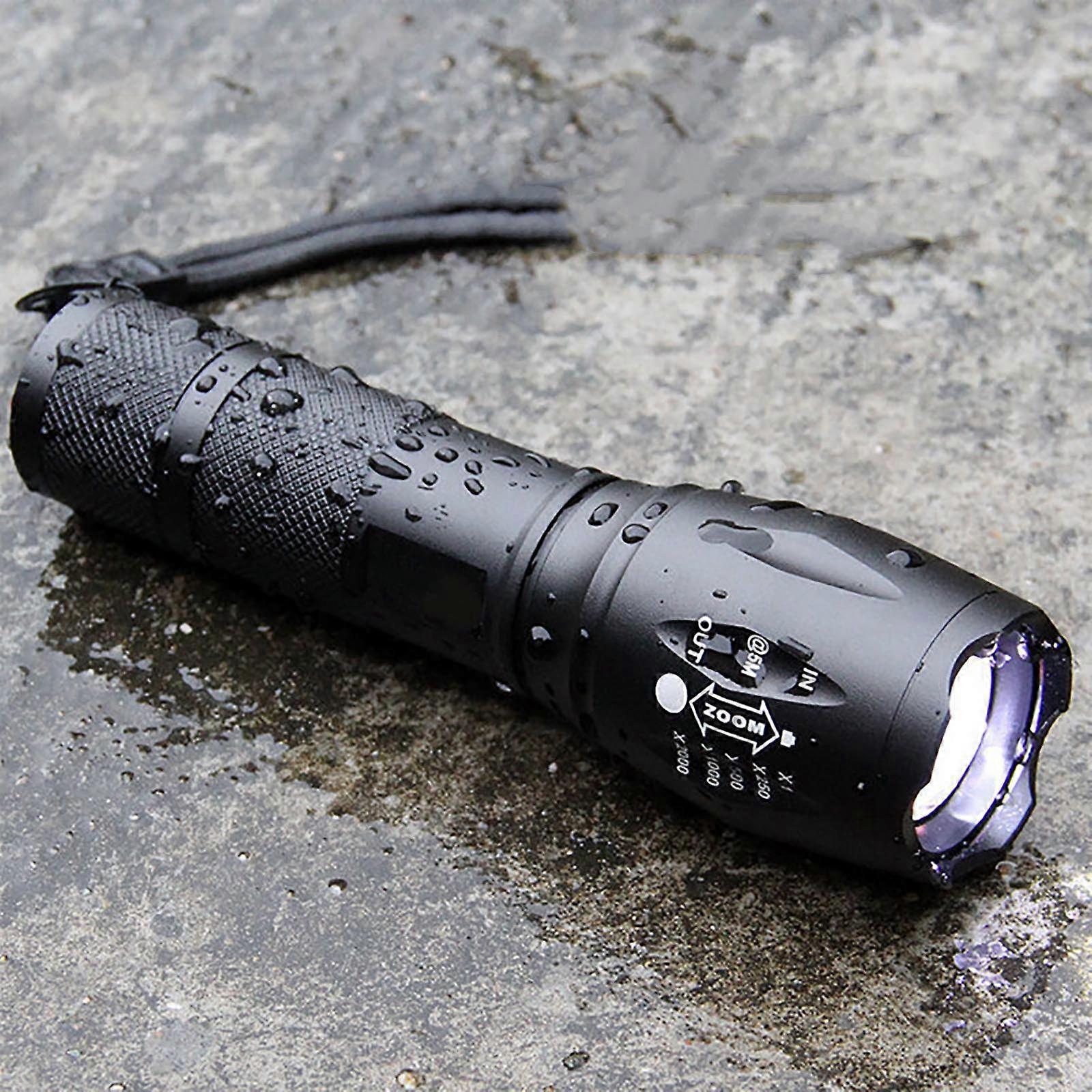 Multifunctional Telescopic Flashlight Outdoor White USB Charging Home Emergency Flashlight