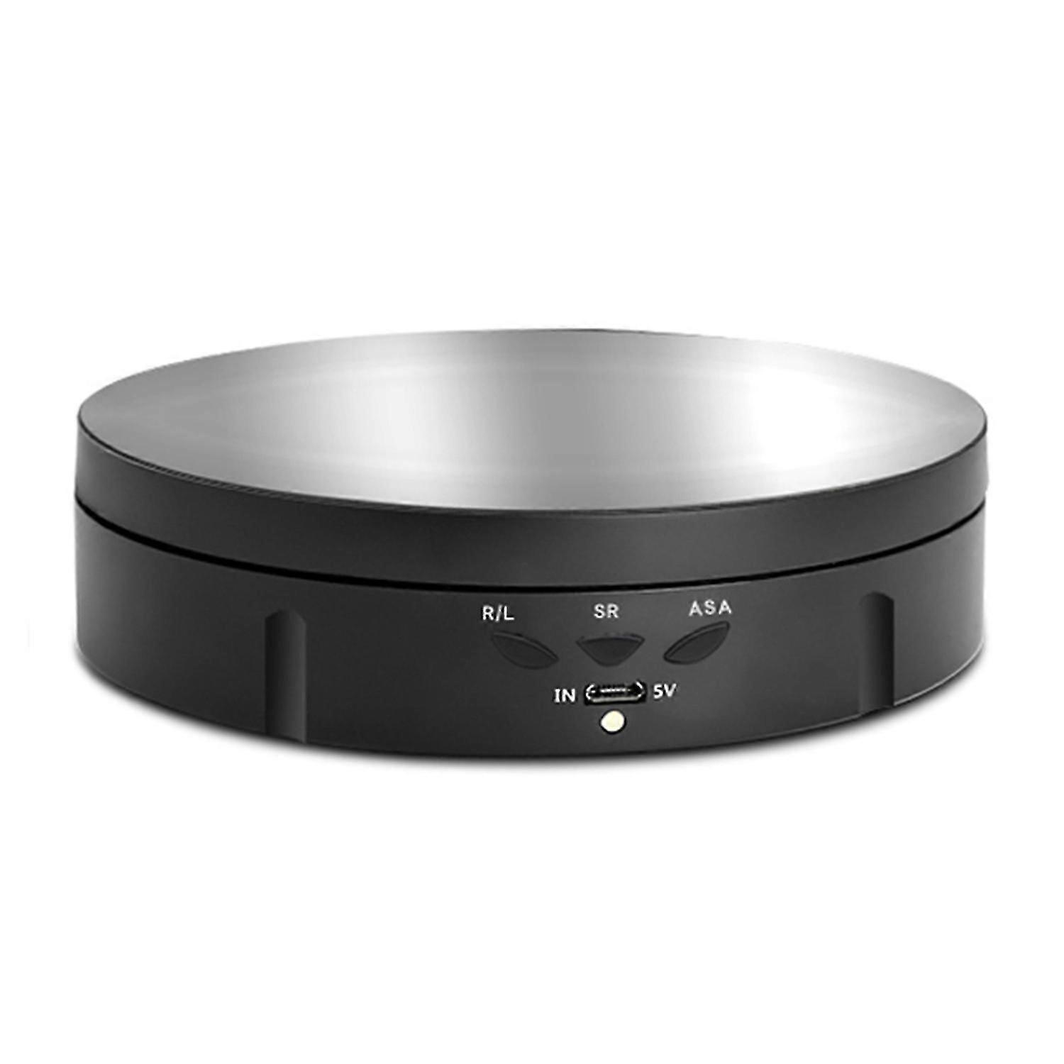 360 Electric Rotating Turntable USB Charging Rotating Display Stand 3 Speed Adjustable for Photogra