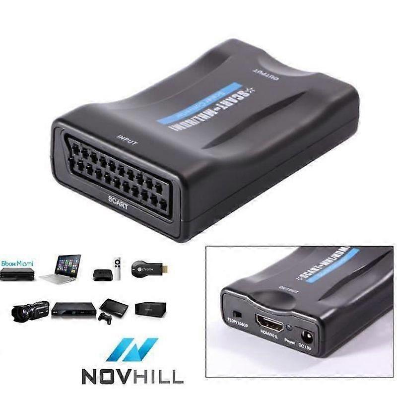 HDMI to Scart Adapter Converter For Video TV DVD Blu Ray PS4 NV3