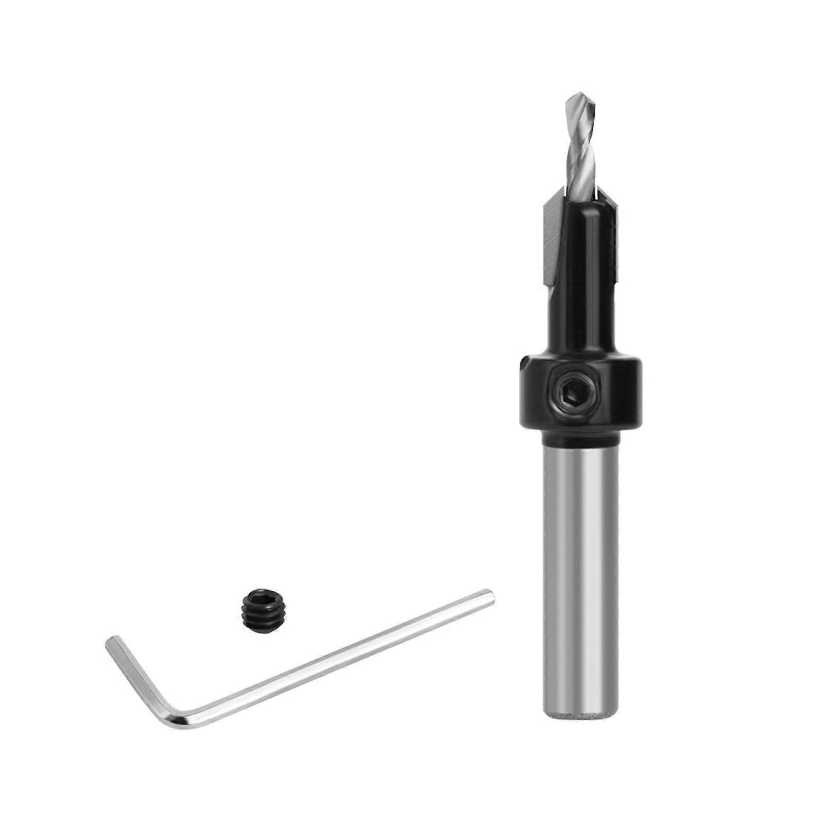 8/10mm Shank Counter Sink Drill Bit Milling Cutter for Woodworking Screws Countersinking Drills Carpentry Tool Multicolor