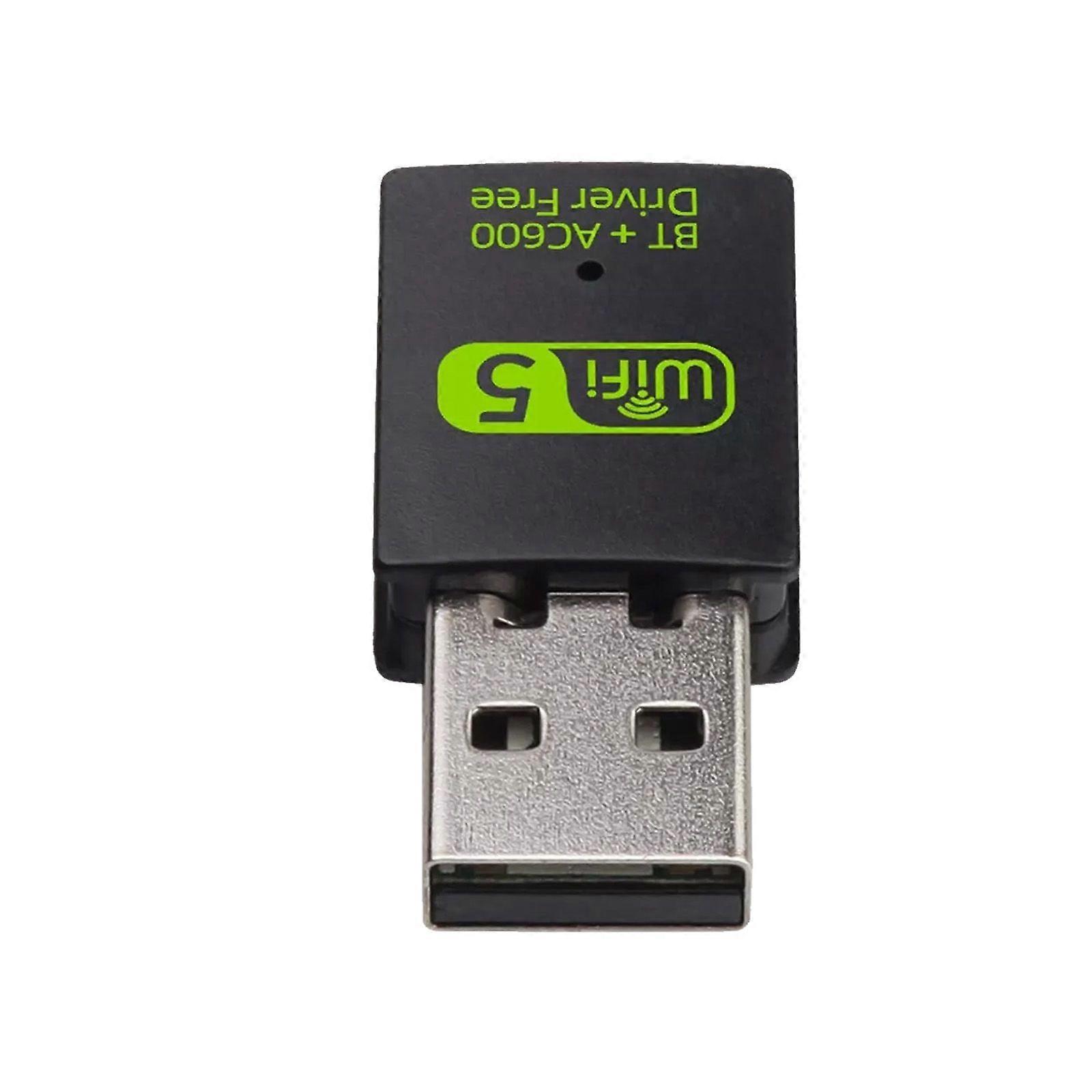 100 قطعة 2 في 1 AC600 600 ميجابت في الثانية 2.4 جيجا 5 جيجابايتيني USB واي فاي لاسلكي + بلوتوث 5.0 AdapteQr