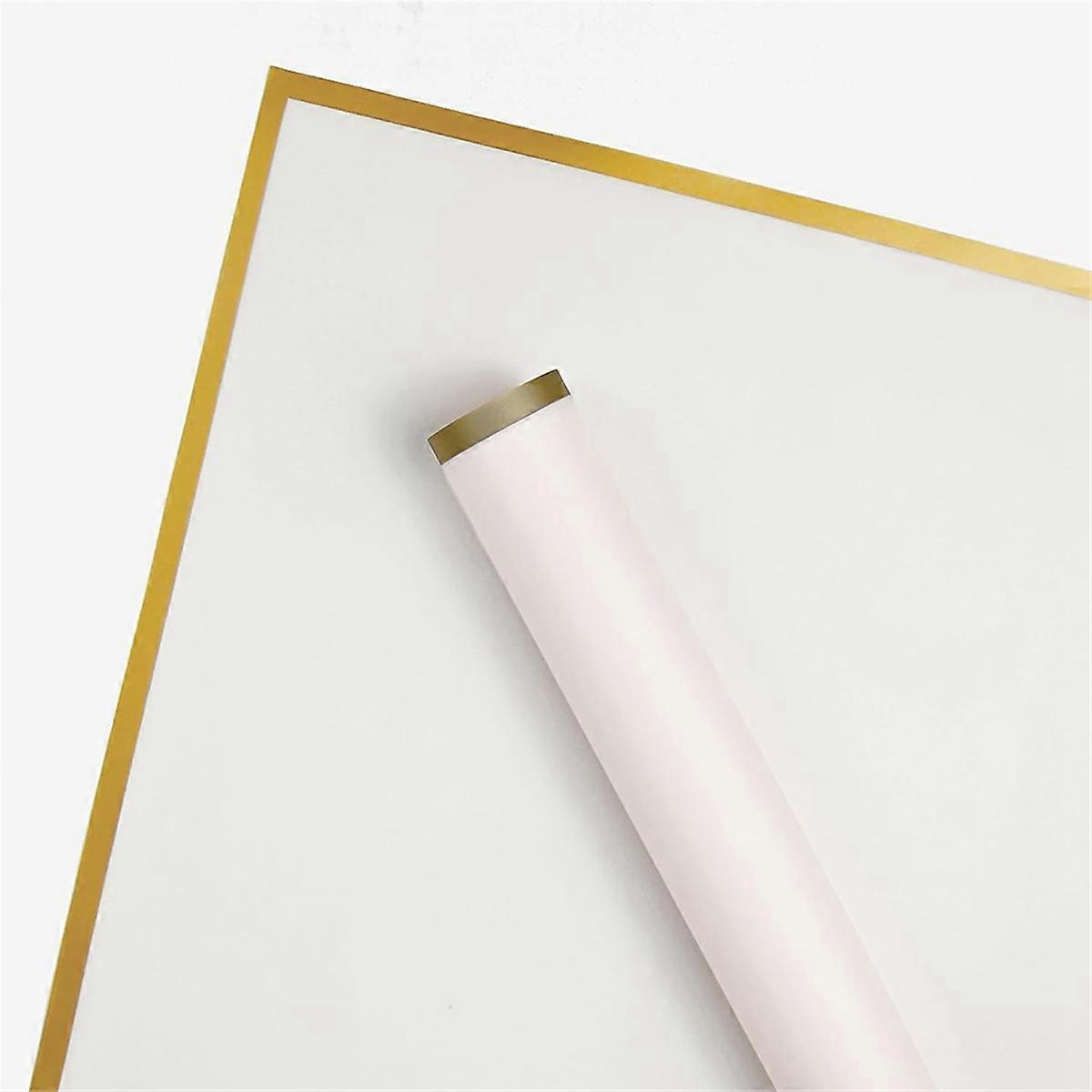 20 Sheets Flower Wrapping Paper with 10pcs Greeting Cards, Pink