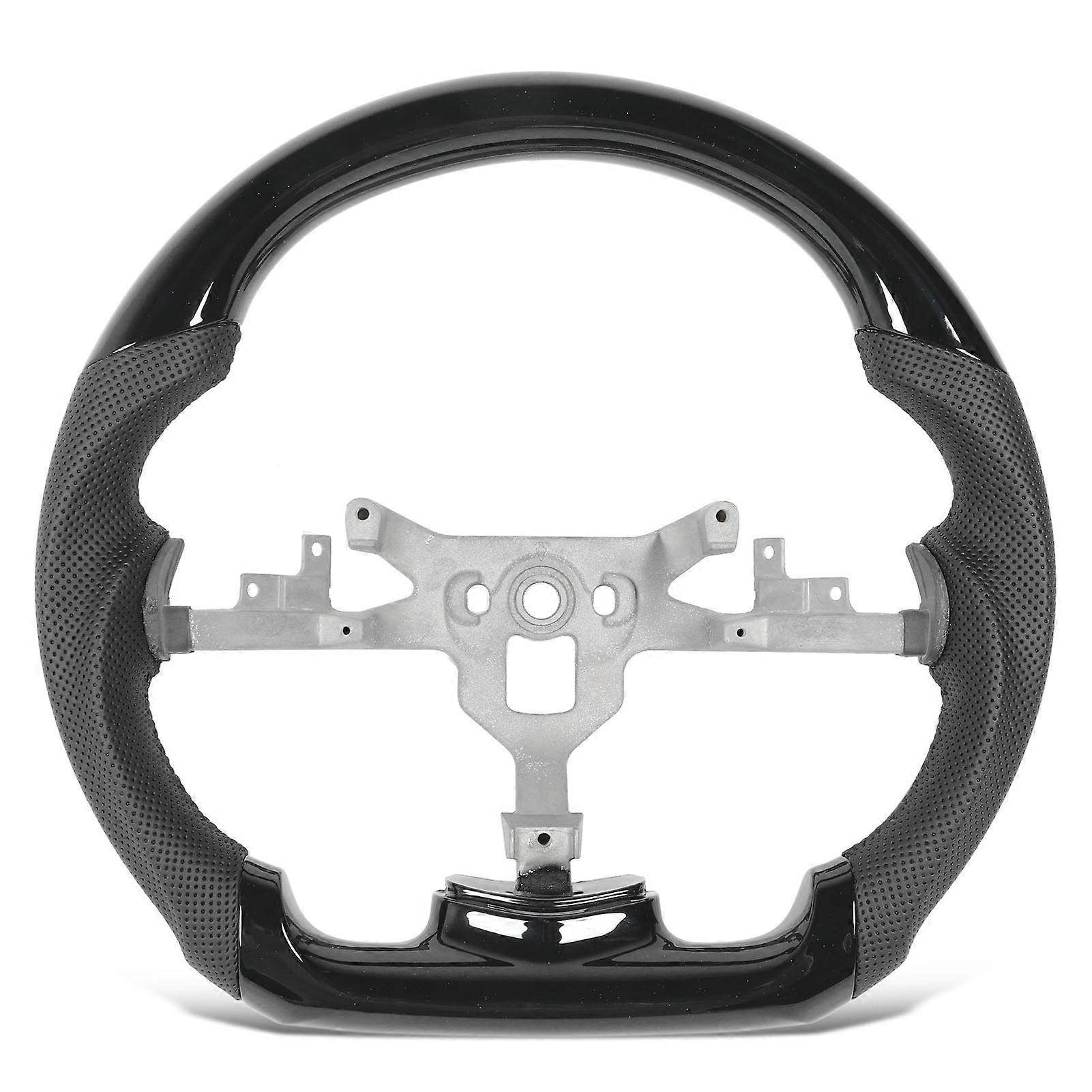 Gloss Black Perforated Leather Steering Wheel for Chevrolet Corvette C6 (2005 to 2013)