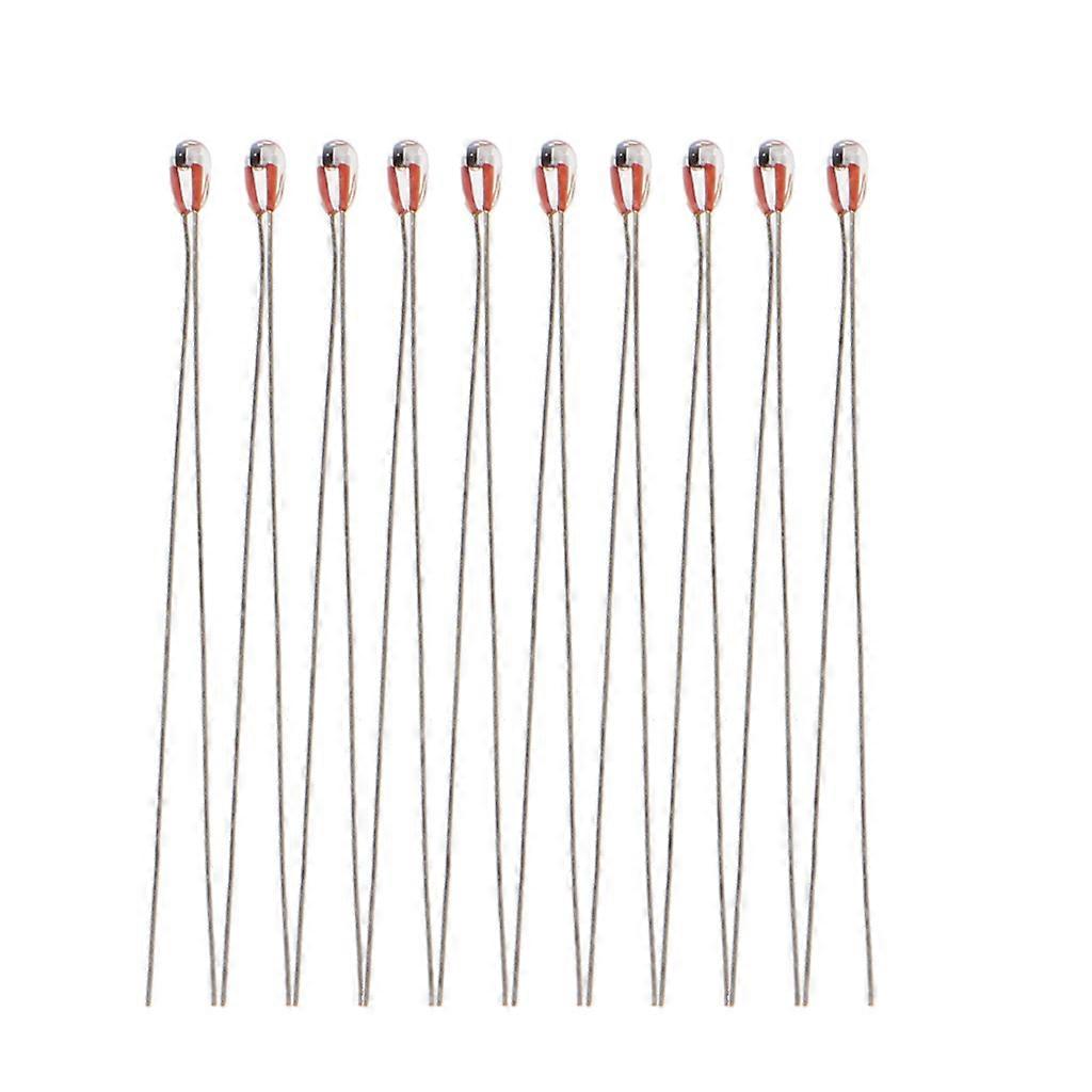 10Pcs/lot 3D Printer Thermistors NTC 100K Single-ended Glass Sealed 100K Precision Of 1 B=3950 1.8mm Temperature Sensor