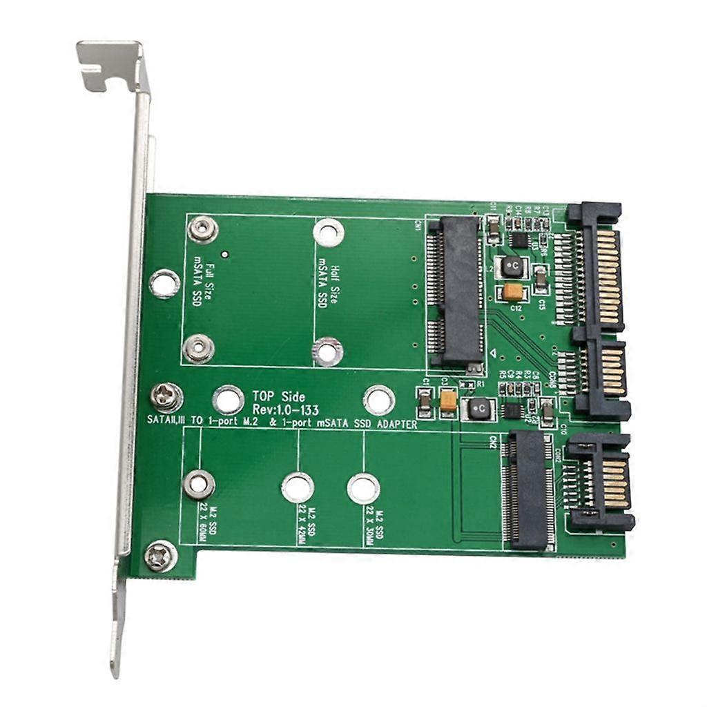 mSATA or M.2 NGFF SSD to 2.5-Inch Sata Adapter w/Aluminum Frame Bracket