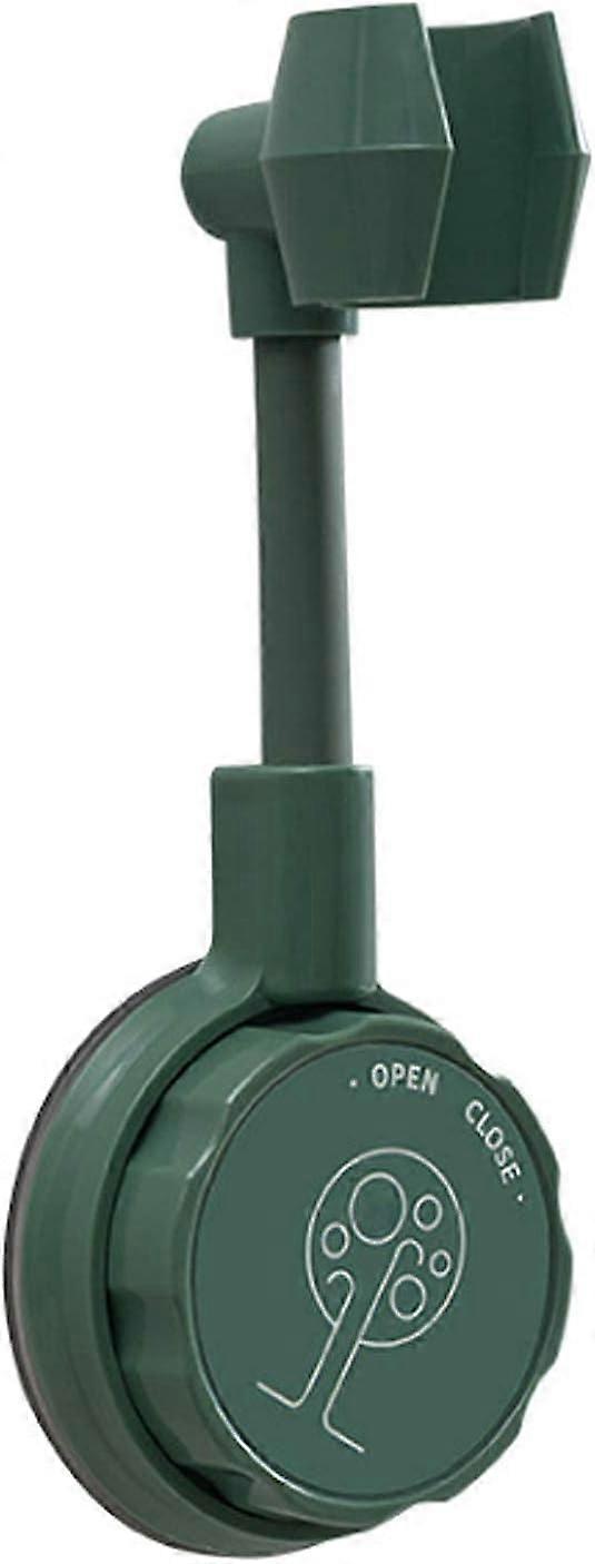 Universal adjustable shaking and rotating shower head - dark green