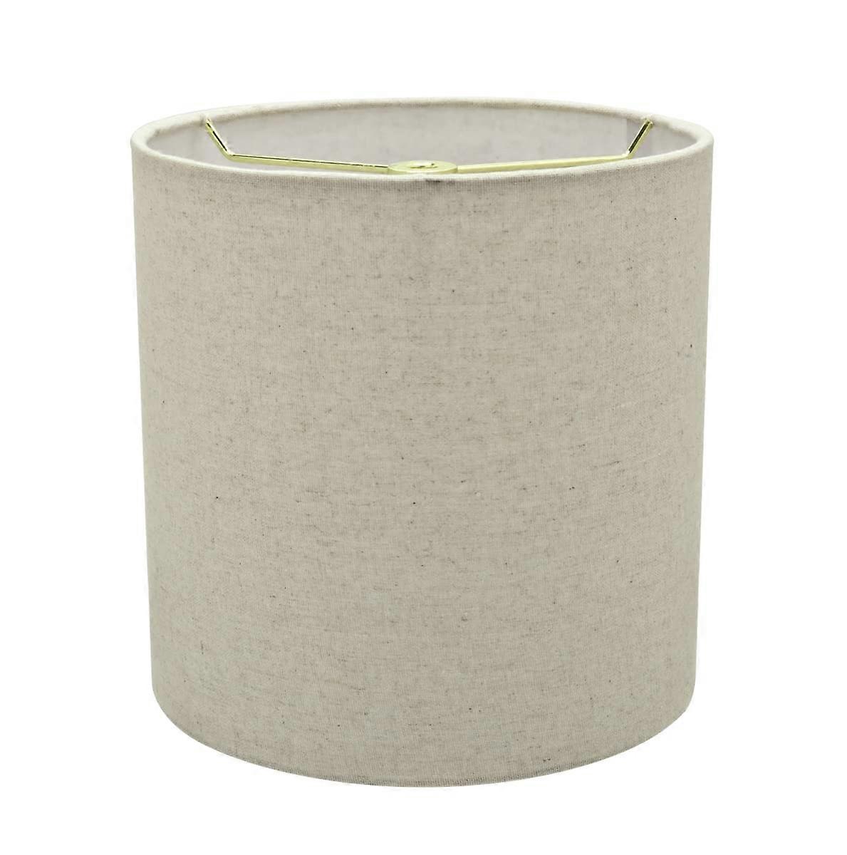 Aspen Creative 31226A, Transitional Drum (Cylinder) Shaped Spider Construction Lamp Shade in Light Grey, 8' wide (8' x 8' x 8')