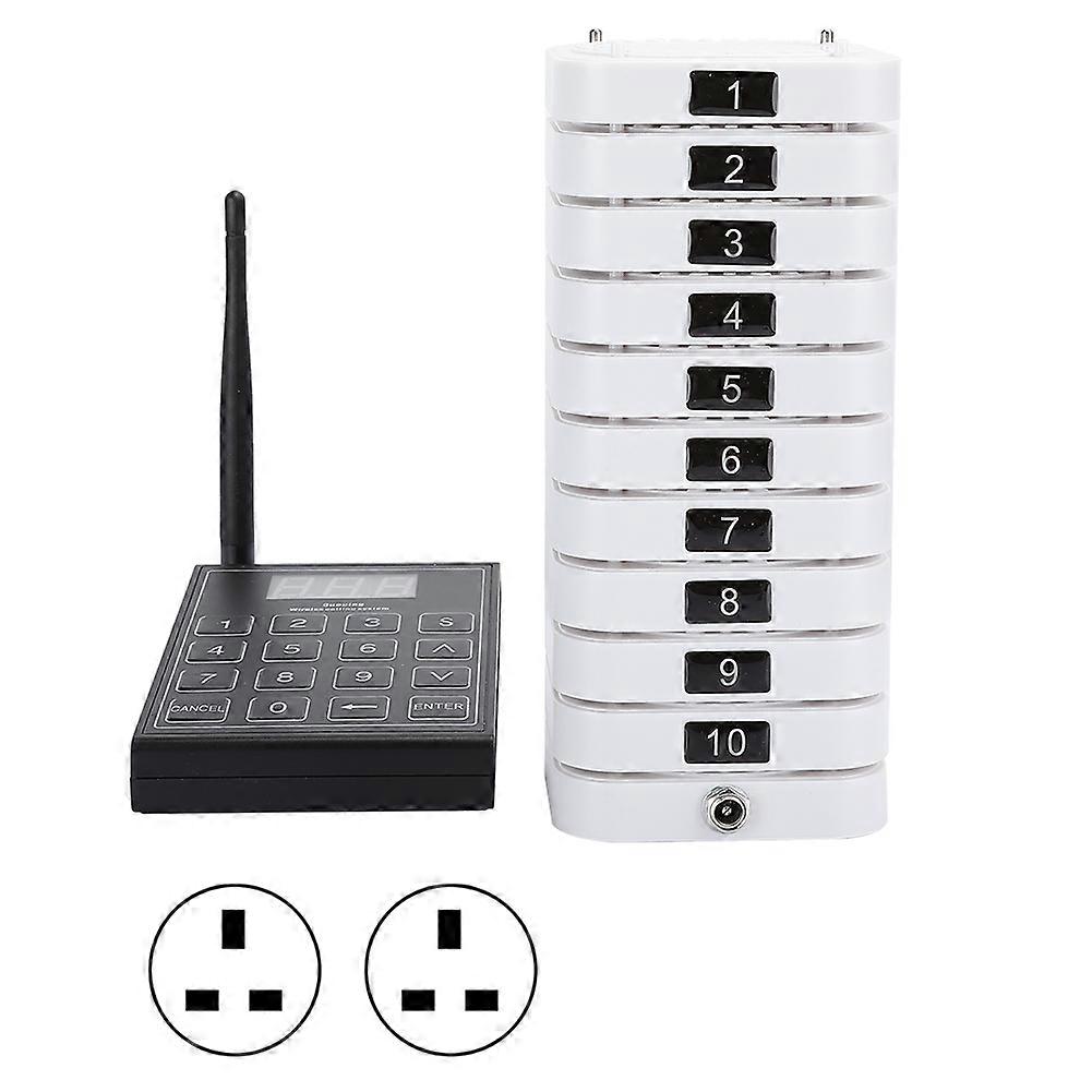 Pager Meal Puller Queue Wireless Calling System Receiver for Restaurant SU-669-S 110-240V
