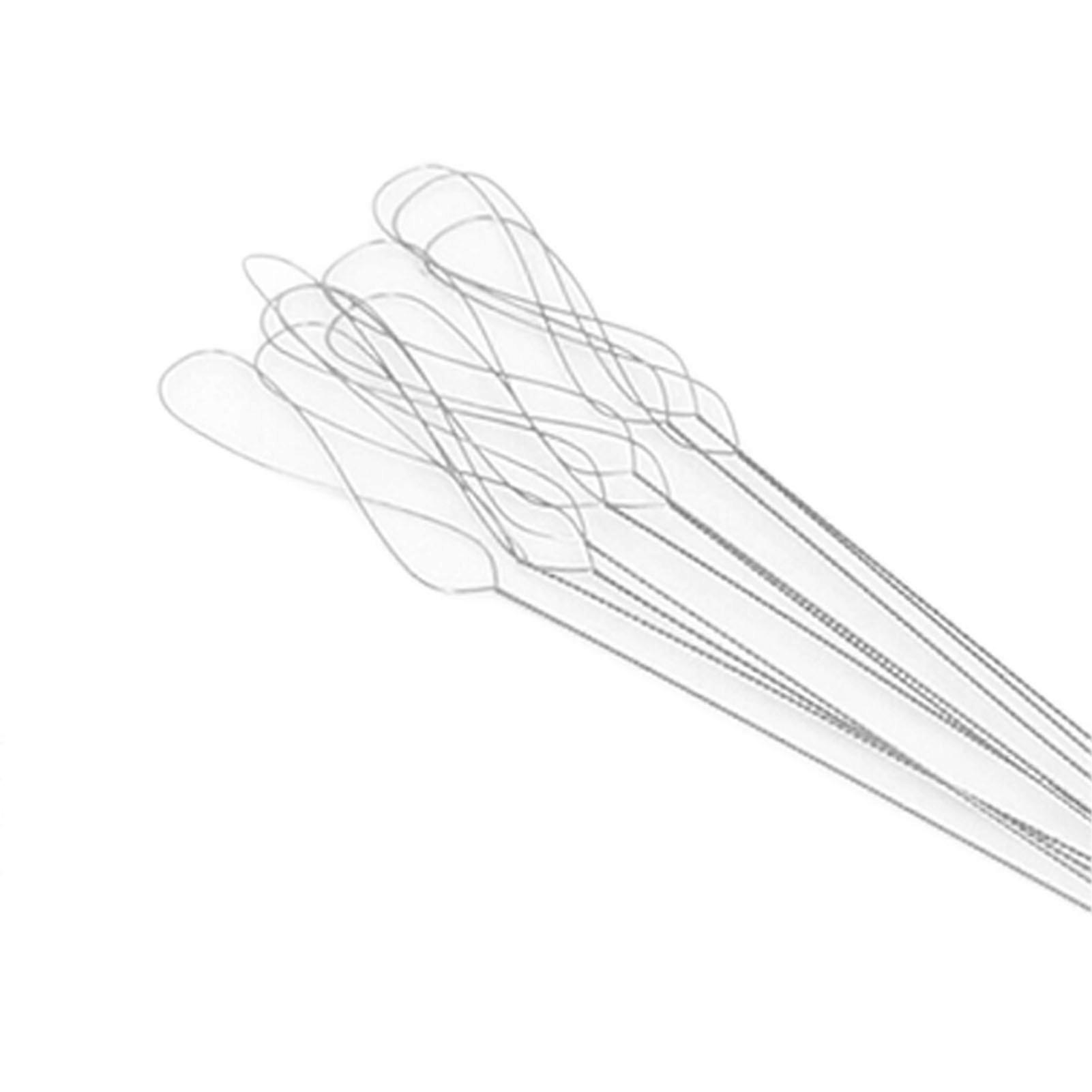 10pcs Twisted Beading Needles Bendable Eyelet Flexible Stainless Steel Beading Needles for DIY Bracelets Necklaces