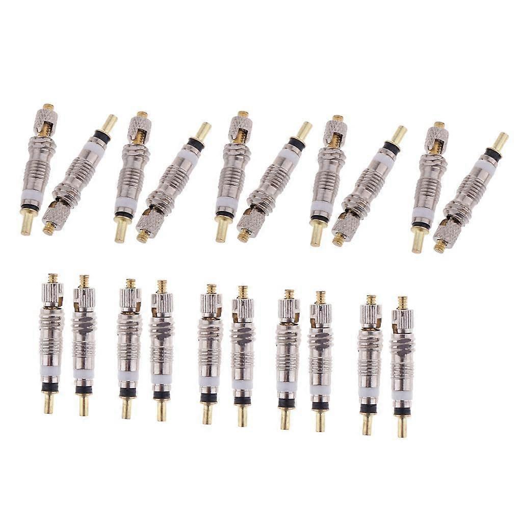 Enhanced Copper French Valve Core 20 Pack Road for and Mountain Bikes | Universal Compatibility