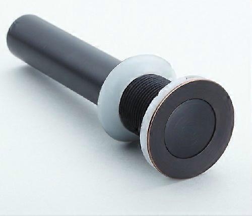 Oil Rubbed Bronze Vessel Basin With Overflow Pop-Up Drain For Bathroom Sinks