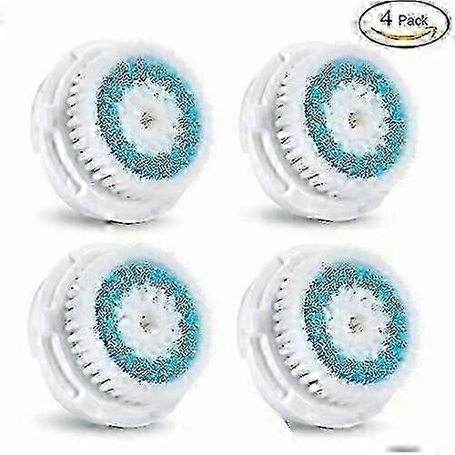 4 عبوات من رؤوس فرشاة تنظيف الوجه ذات المسام العميقة ل Clarisonic Mia 1 ، 2 ، 3 المزيد من Walkbee A-F