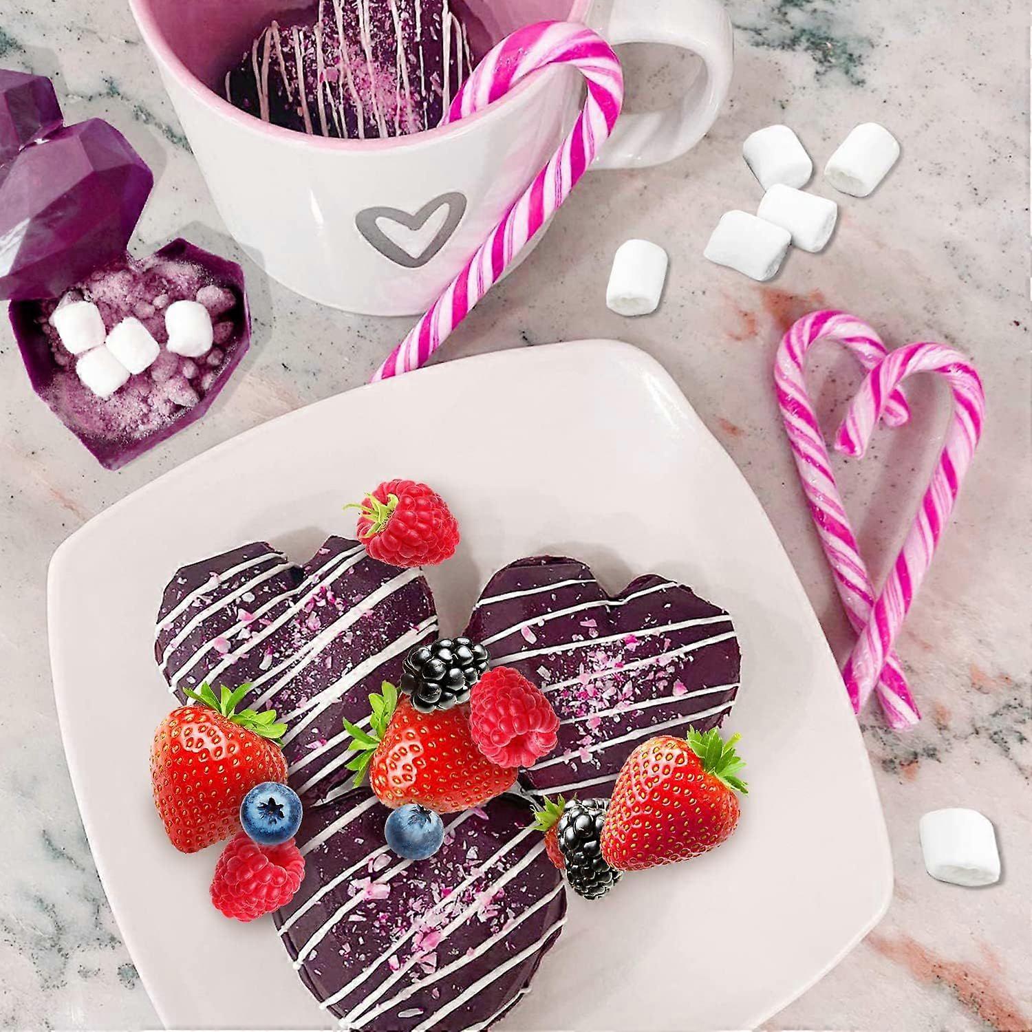 6-Cavity Love Heart Shaped Silicone Bakeware Molds