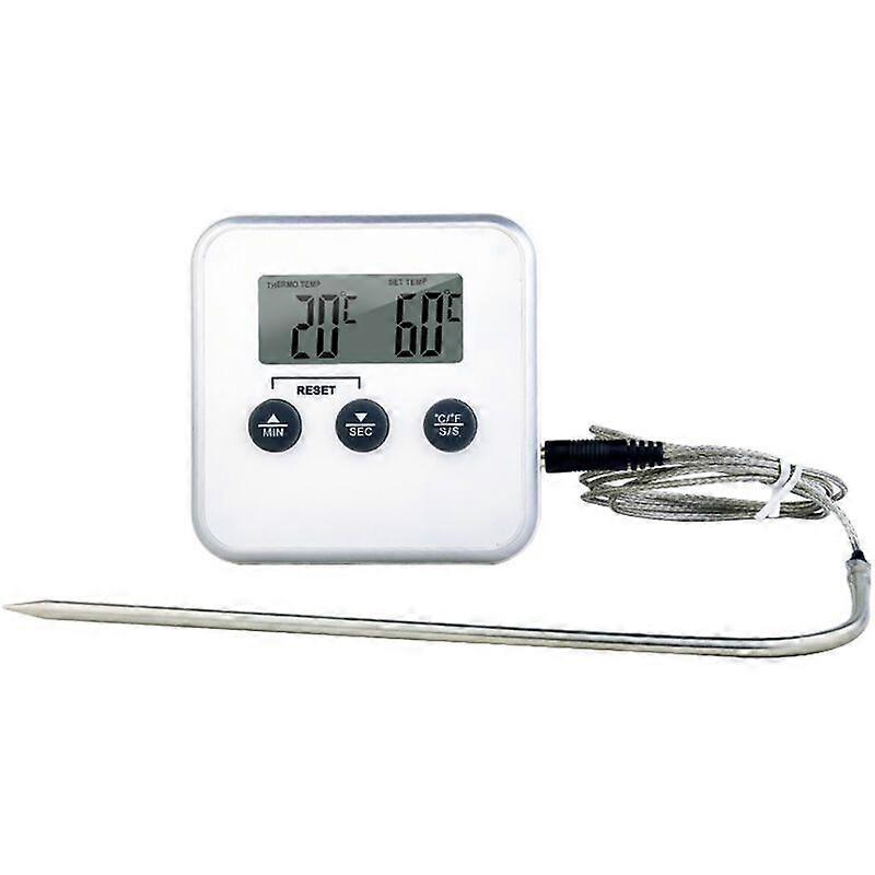 White Mechanical Kitchen Timer Kitchen Magnetic Time Manager Timer Kitchen Stainless Steel Rotating Countdown