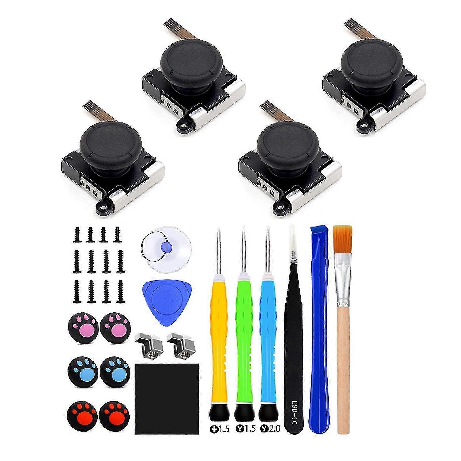 Joystick Replacement Kit: 33 in 1 for Switch Joycon Controller Repair