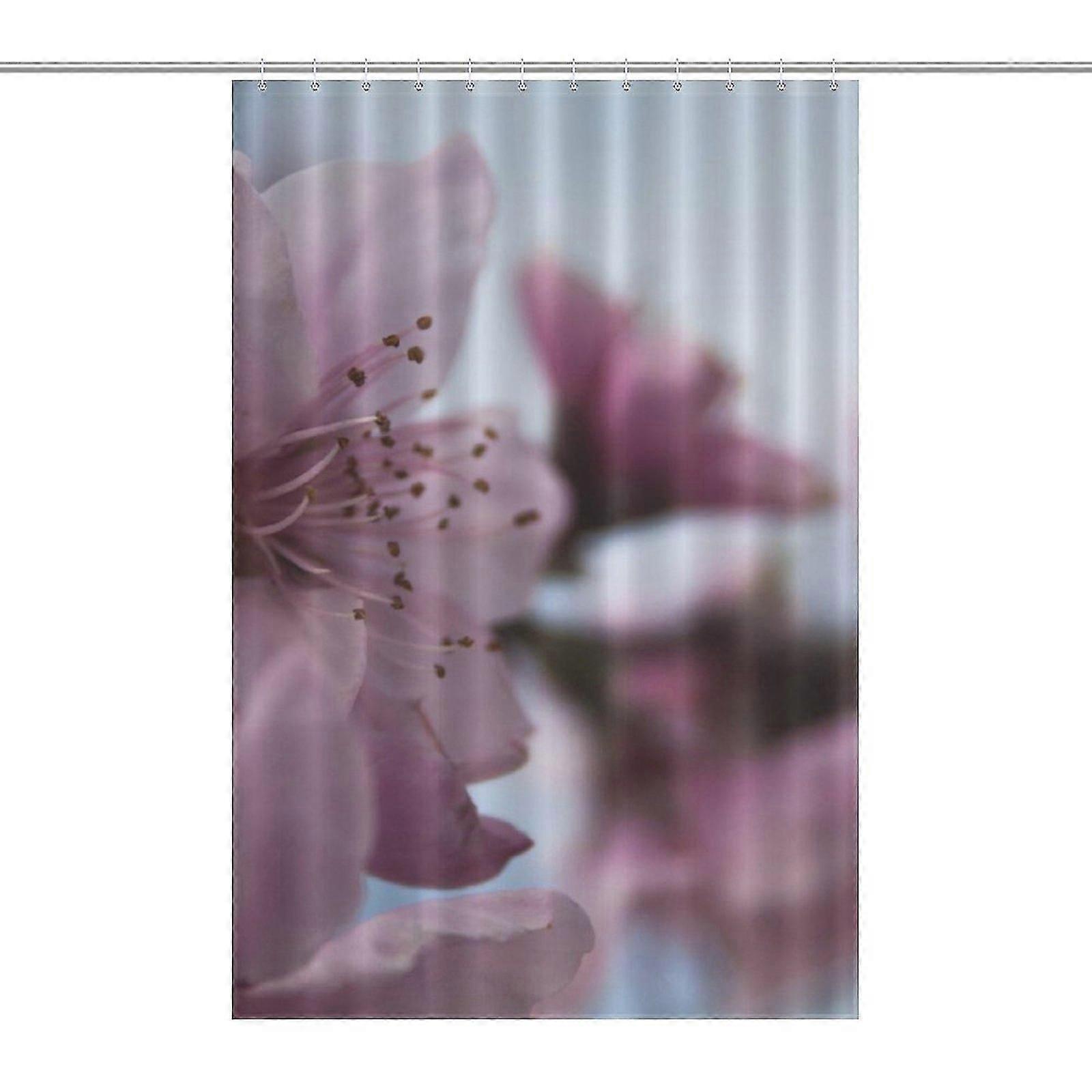 Rideau de douche imprimé fleur pourpre