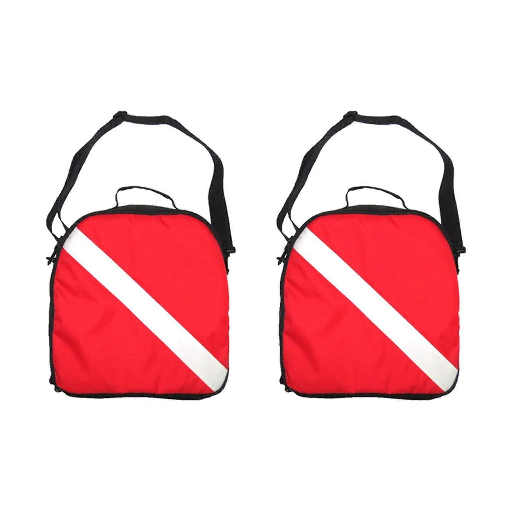 2X Nylon Flag Scuba Diving Protective Regulator Bag with Zipper Carry Handle