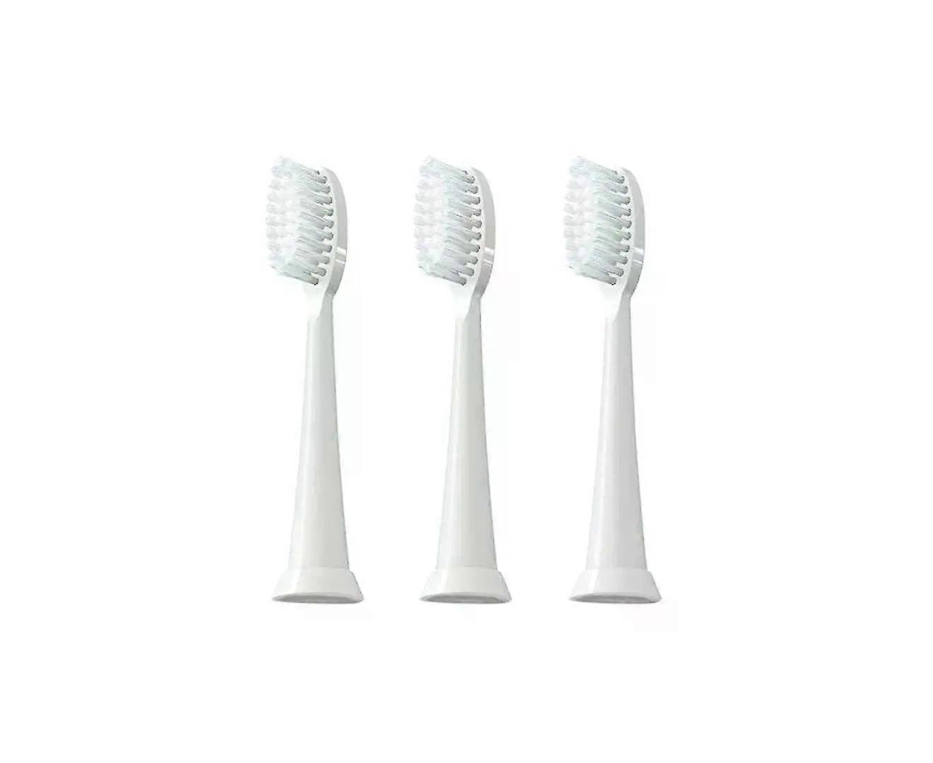 Clean Sonic Electric Toothbrush Replacement Head, 3 Pack, White