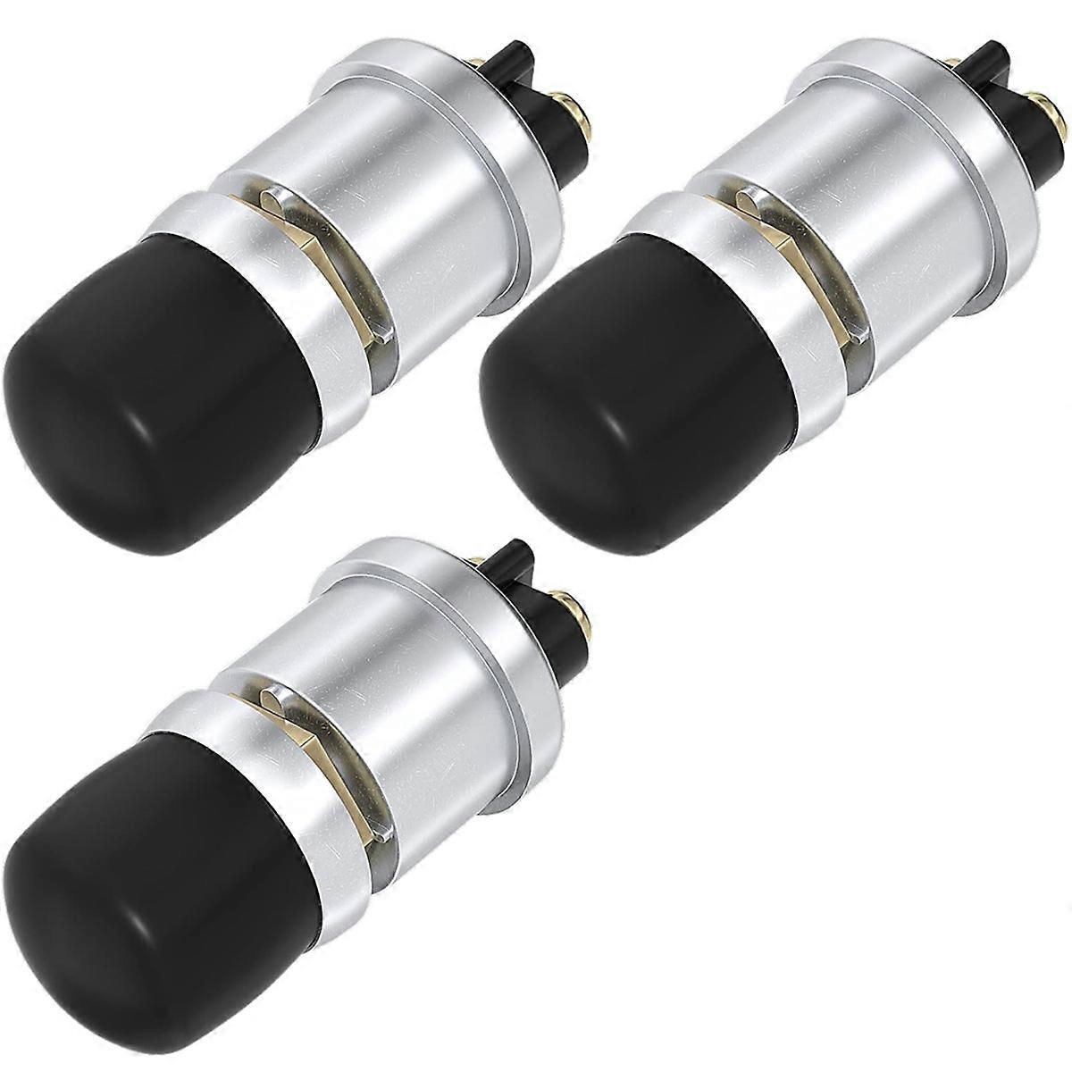 Push Start Button Switch 12V 50A Momentary Push Button 3pcs