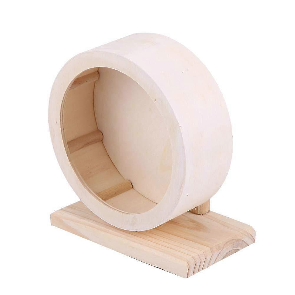 Wood Hamster Exercise Wheel, Small Pets Exercise Wheel Running Wooden Rest Nest, 8.2 Inch