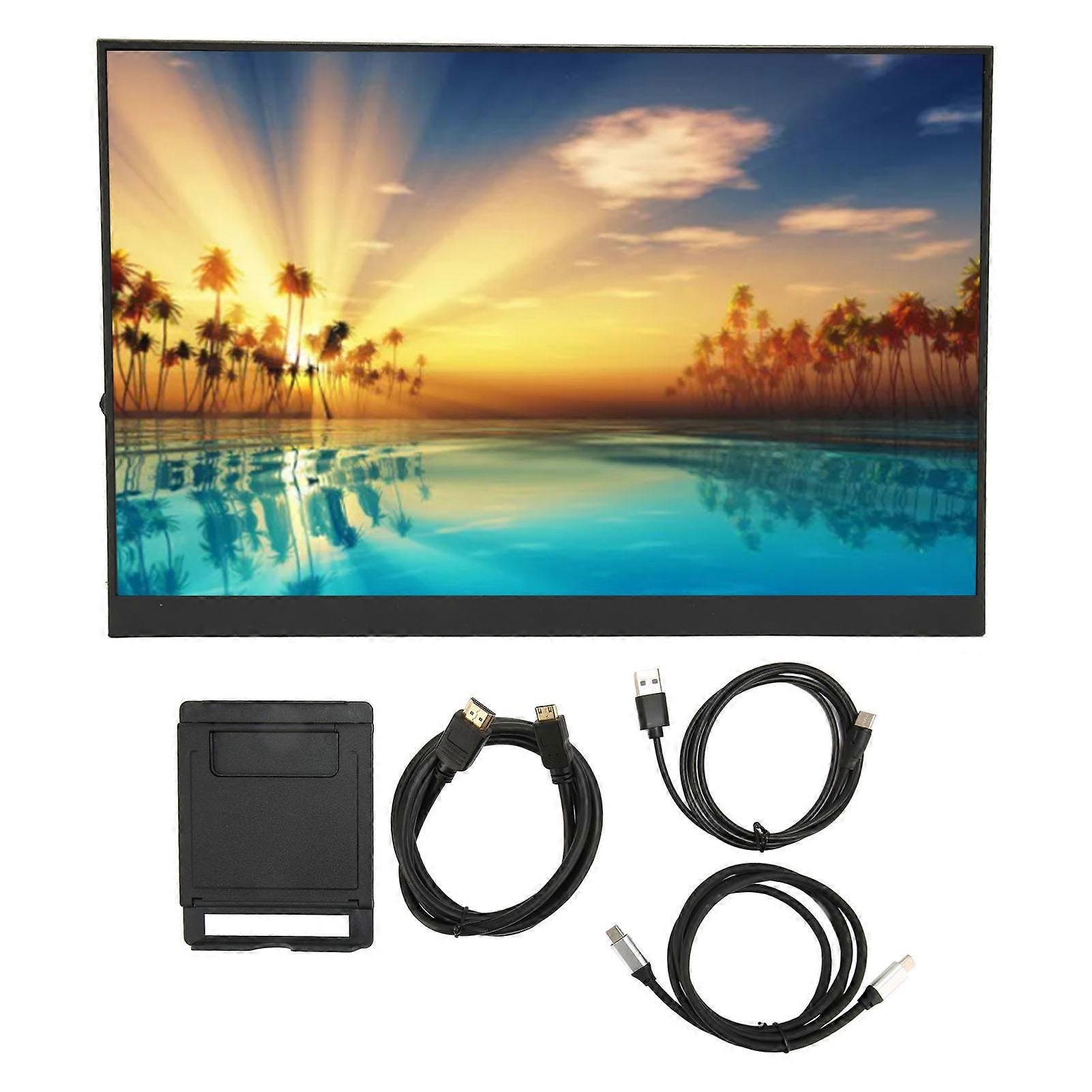 Portable Monitor 16 Inch 2.5K Dual HD Multimedia Interface External Second Display PS3 for PS5 PC Phone